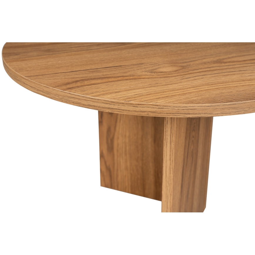 Soffbord OVAL 60x120 cm brun