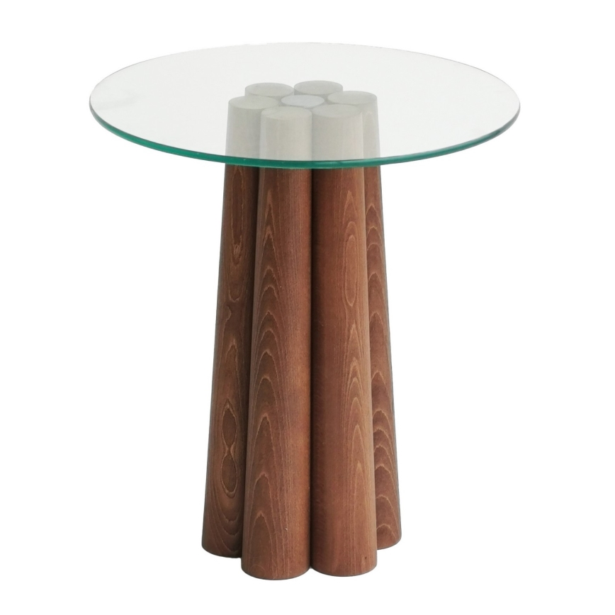 Soffbord PIANETA 50x45 cm tall/genomskinlig