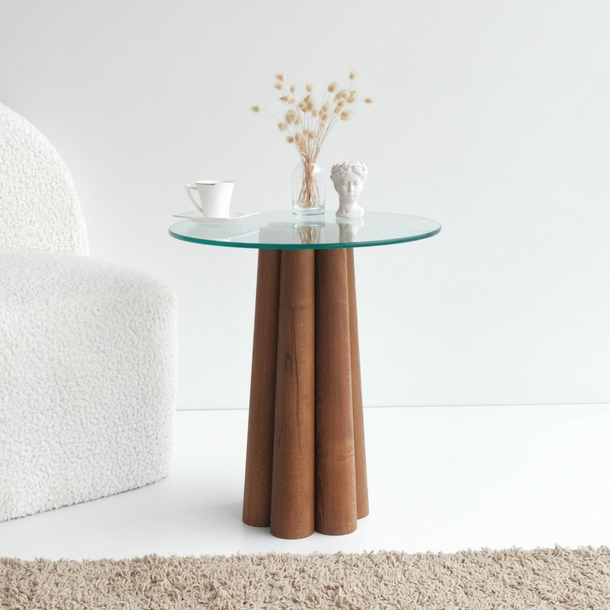 Soffbord PIANETA 50x45 cm tall/genomskinlig