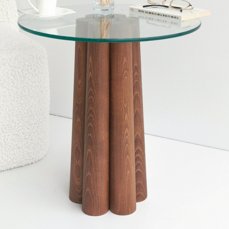 Soffbord PIANETA 50x45 cm tall/genomskinlig