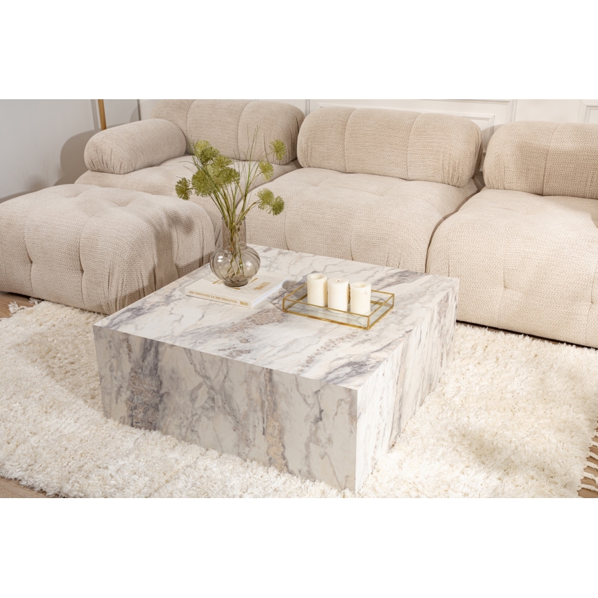Soffbord PRIZMA 35x90 cm marmordekor