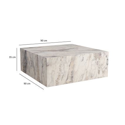 Soffbord PRIZMA 35x90 cm marmordekor