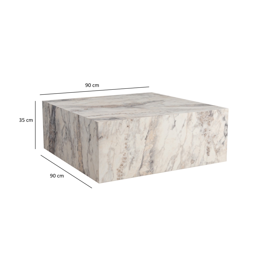 Soffbord PRIZMA 35x90 cm marmordekor
