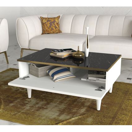 Soffbord RAVENNA 60x90 cm vit