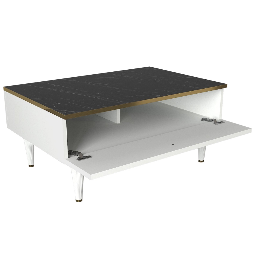 Soffbord RAVENNA 60x90 cm vit