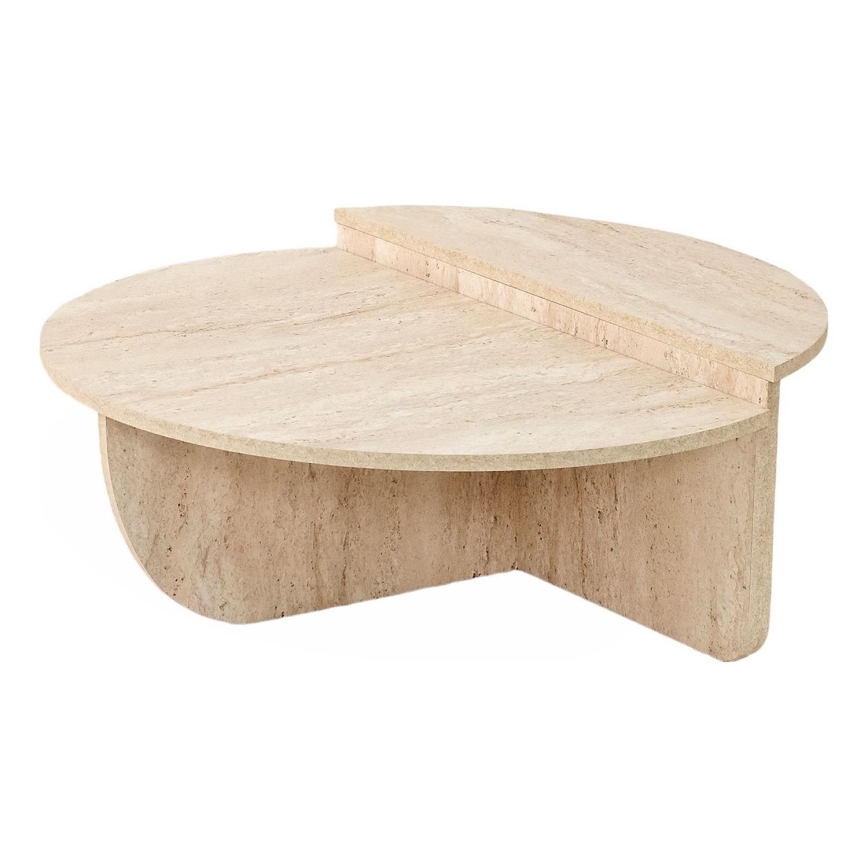 Soffbord REST, marmordekor, beige
