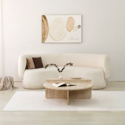 Soffbord REST, marmordekor, beige