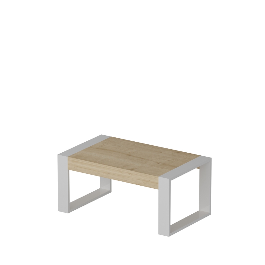 Soffbord RETRO 40x90 cm vit/beige