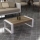 Soffbord RETRO 40x90 cm vit/brun