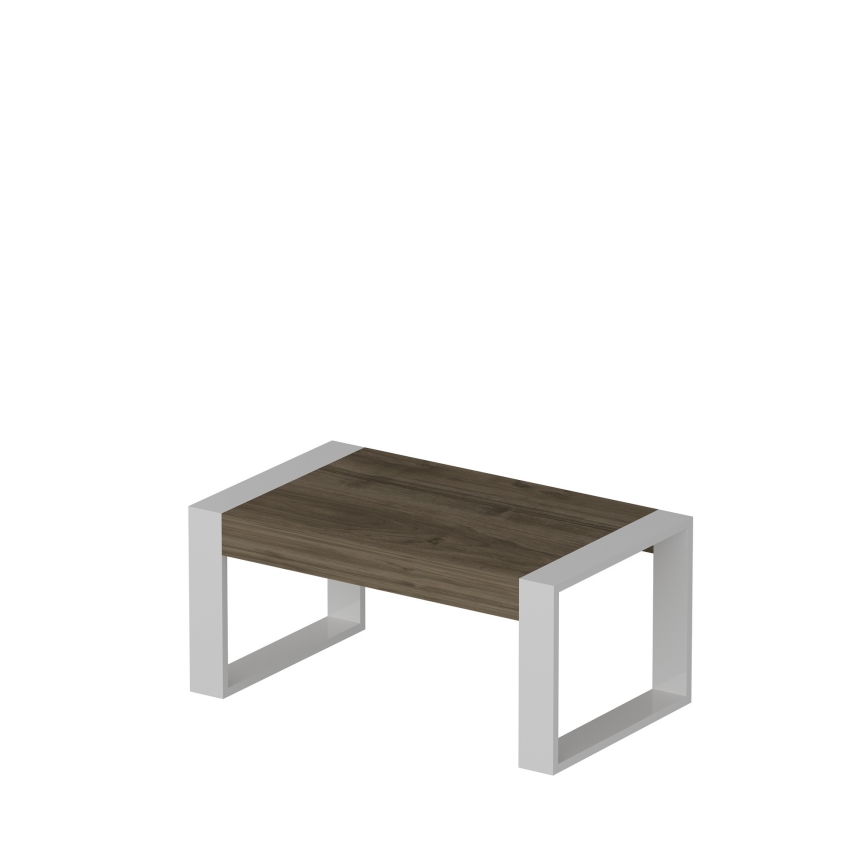 Soffbord RETRO 40x90 cm vit/brun