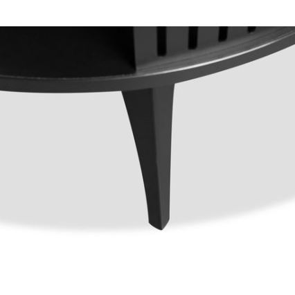 Soffbord ROENNI 44x75 cm svart/gyllene ek