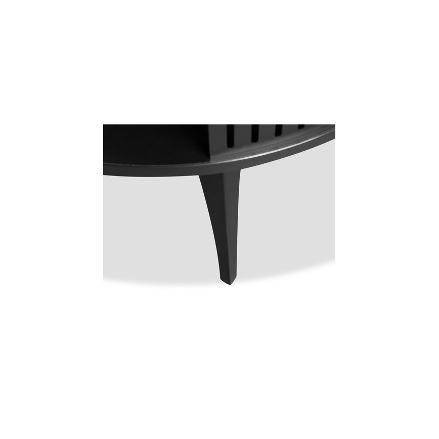 Soffbord ROENNI 44x75 cm svart/gyllene ek