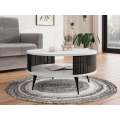Soffbord ROENNI 44x75 cm svart/vit