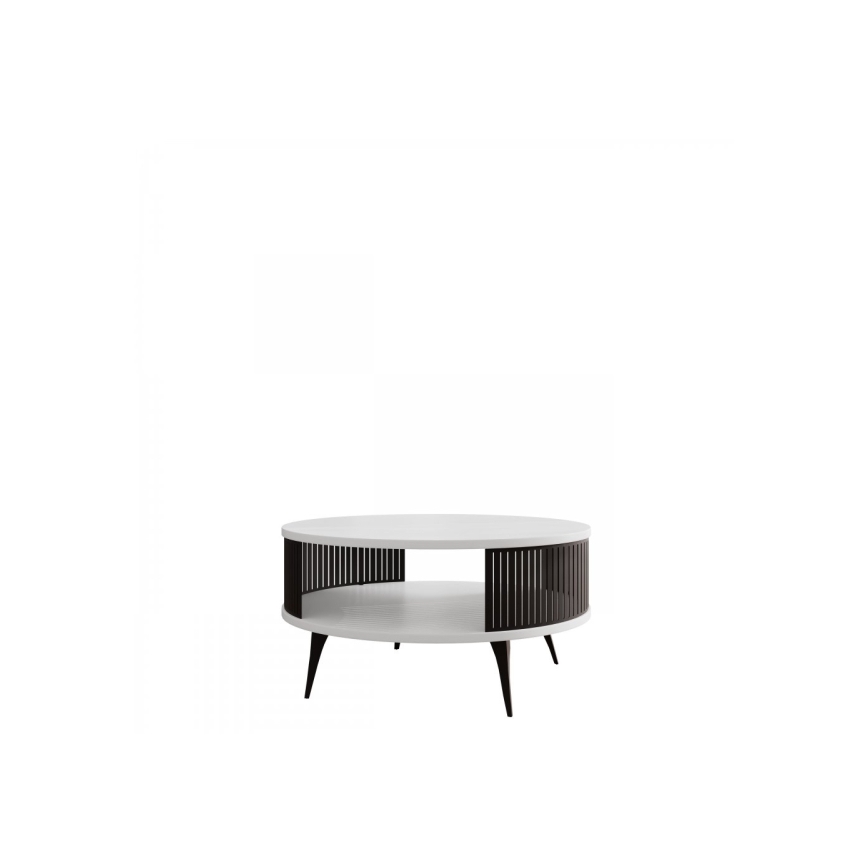 Soffbord ROENNI 44x75 cm svart/vit