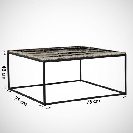 Soffbord ROYAL 43x75 cm svart