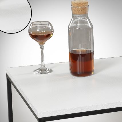 Soffbord ROYAL 43x75 cm svart/vit
