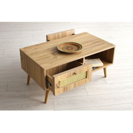 Soffbord SIDYMA 45x97 cm brun