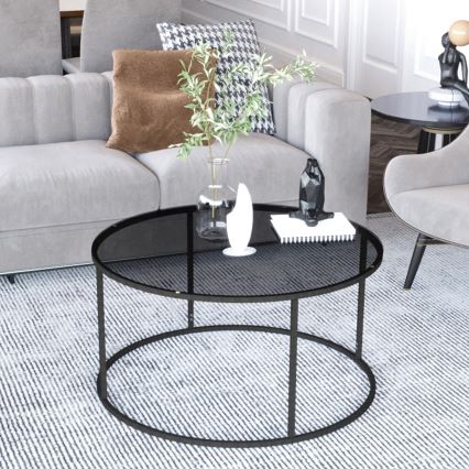 Soffbord STARTIS 60x44,8 cm svart