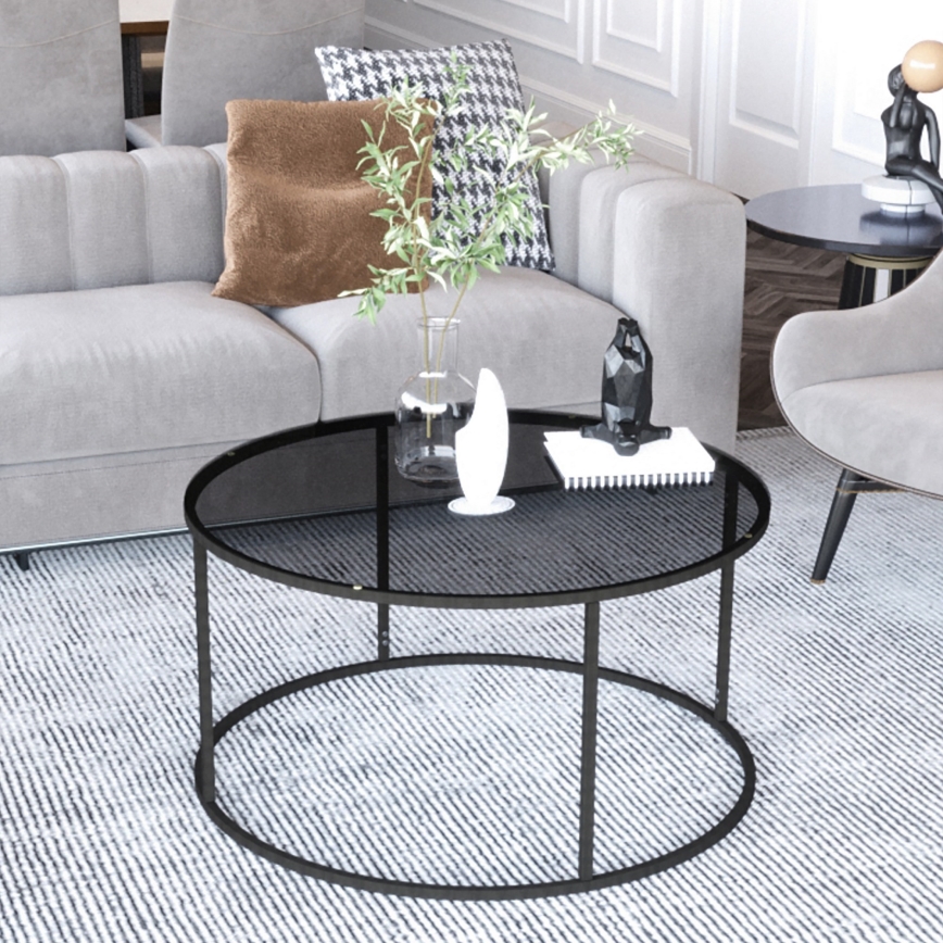 Soffbord STARTIS 60x44,8 cm svart