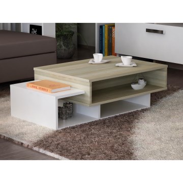 Soffbord TAB 32x105 cm beige/vit