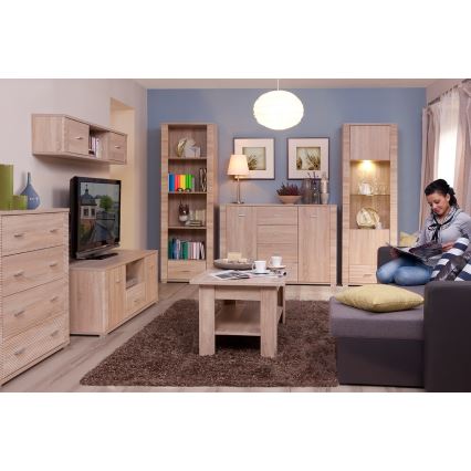 Soffbord THEMO 50x110 cm brun