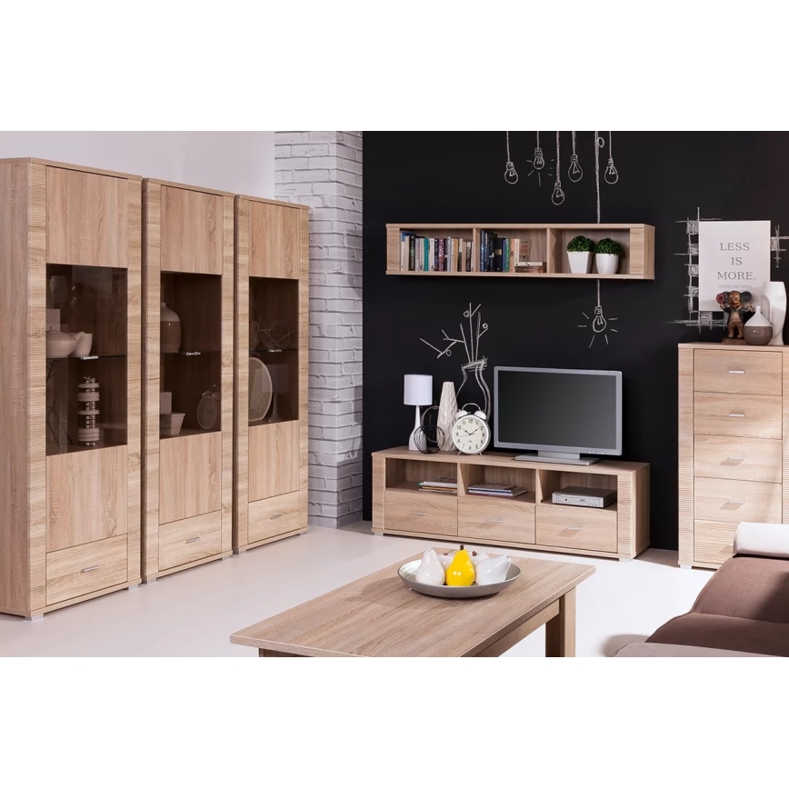 Soffbord THEMO 50x110 cm brun