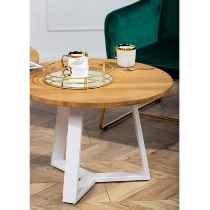 Soffbord TRILEG 48x70 cm vit/ek