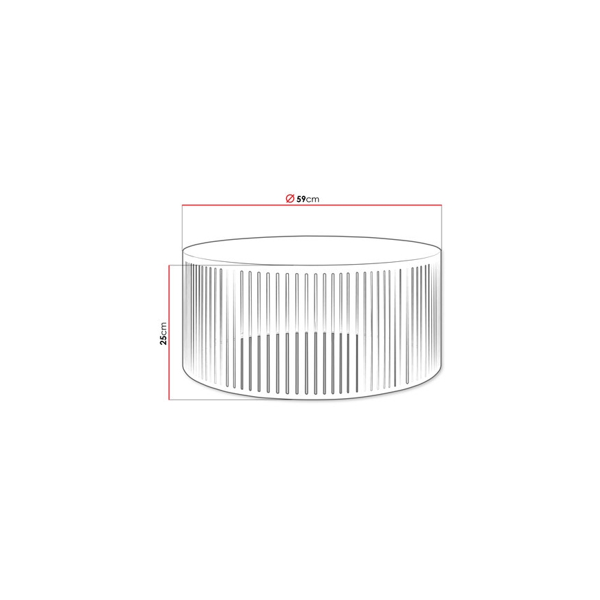 Soffbord VELEDE 25x58,5 cm vit