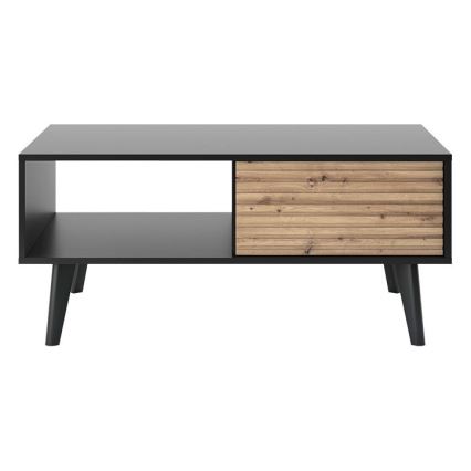 Soffbord WILLOW 46x104 cm svart/brun
