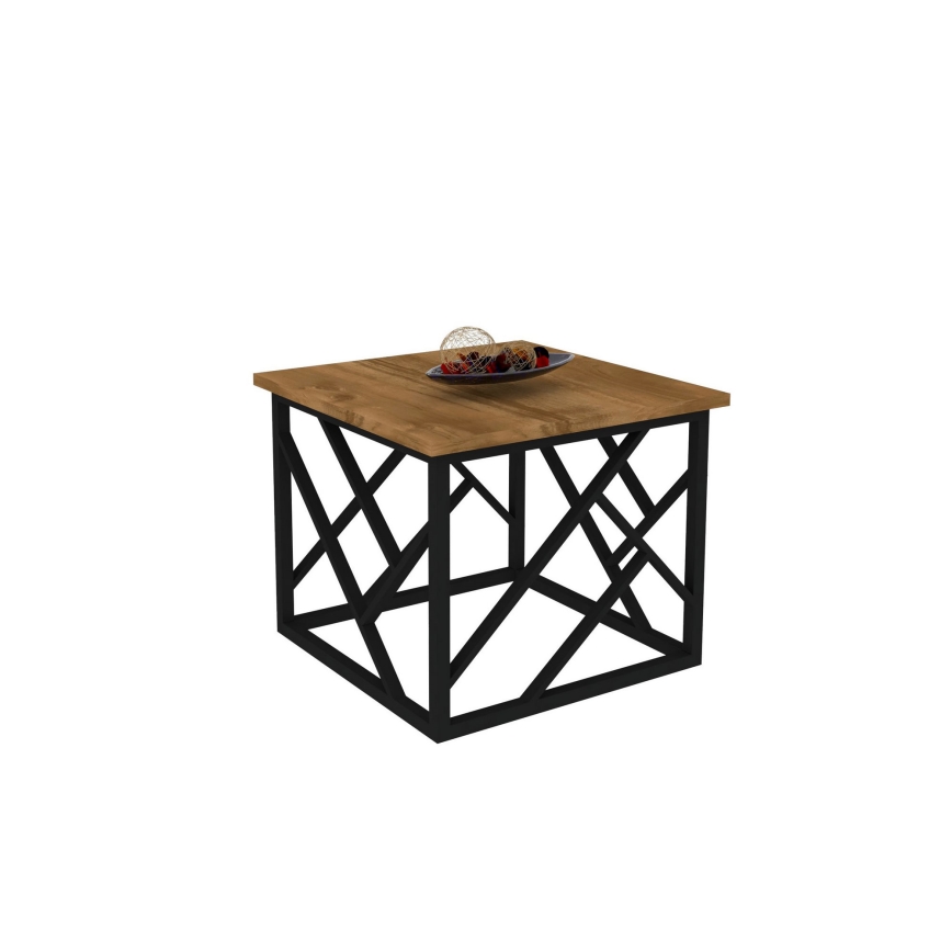 Soffbord WODA 42x53 cm brun/svart