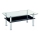 Soffbord YOLANDA 50x103 cm genomskinlig/skinande krom