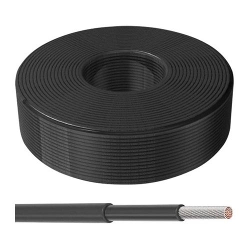 Solar kabel 4mm² 1500V 100m IP65 svart