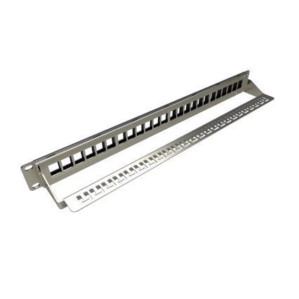 Solarix - 19" modulär tom patch panel 24 portar 1U