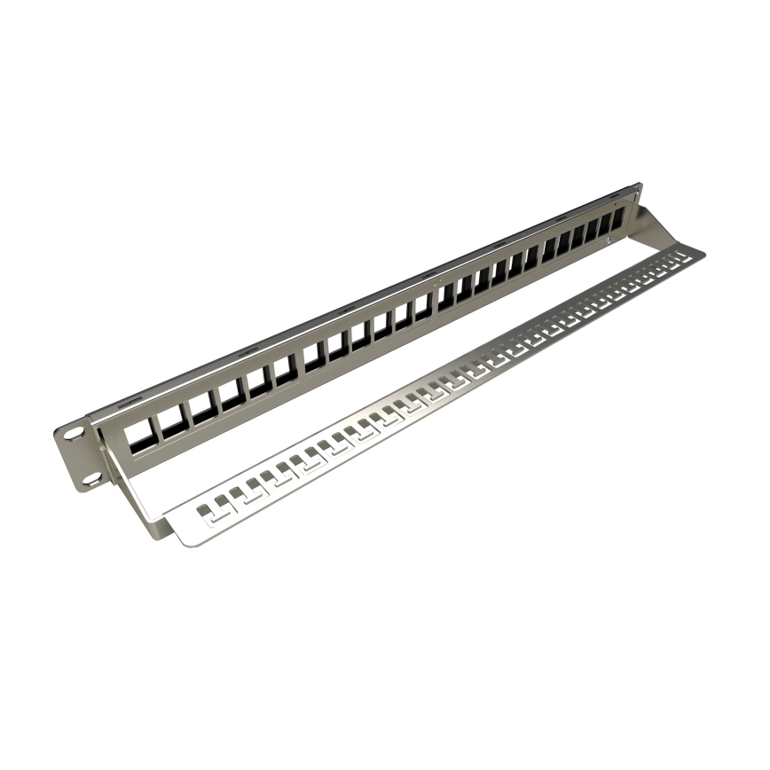 Solarix - 19" modulär tom patch panel 24 portar 1U