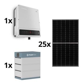 Solcell kit GOODWE - 10kWp JINKO + 10kW GOODWE Hybrid växelriktare 3f +10,65kWh batteri PYLONTECH