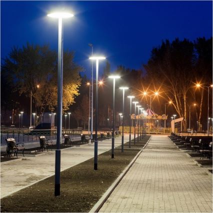 Solcellsgatubelys med LED och sensor SOLSUMI LED/25W/3,2V IP54 25000 mAh + fjärrkontroll