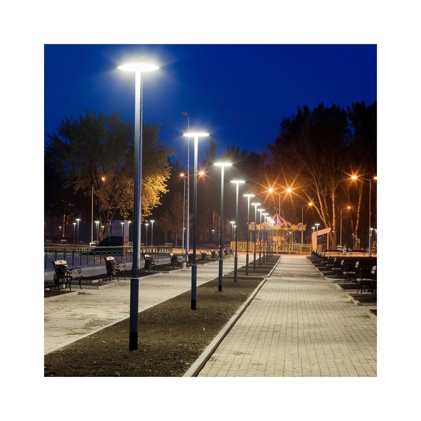 Solcellsgatubelys med LED och sensor SOLSUMI LED/25W/3,2V IP54 25000 mAh + fjärrkontroll