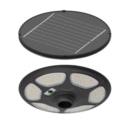 Solcellsgatubelys med LED och sensor SOLSUMI LED/25W/3,2V IP54 25000 mAh + fjärrkontroll
