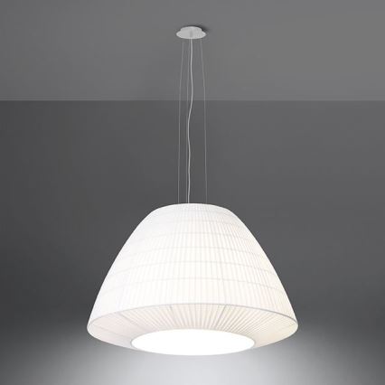 Ljusskrona med upphängningsrem  BELLA 3xE27/60W/230V diameter  60 cm vit