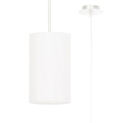 Ljusskrona med upphängningsrem  OTTO 1xE27/60W/230V diameter  15 cm vit