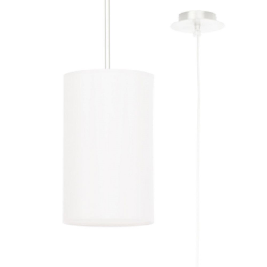 Ljusskrona med upphängningsrem  OTTO 1xE27/60W/230V diameter  15 cm vit
