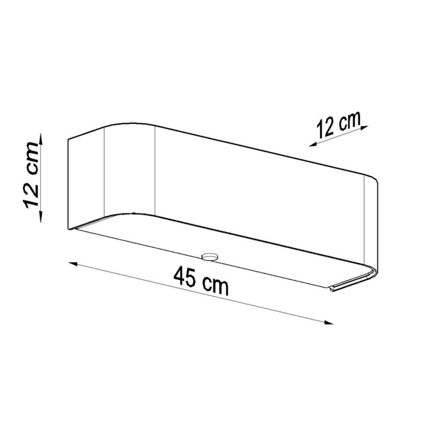 Vägglampa  LOKKO 2xE14/60W/230V vit