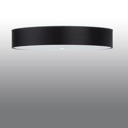 Taklampa SKALA 6xE27/60W/230V diameter  80 cm svart