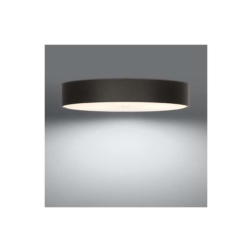 Taklampa SKALA 6xE27/60W/230V diameter  80 cm svart