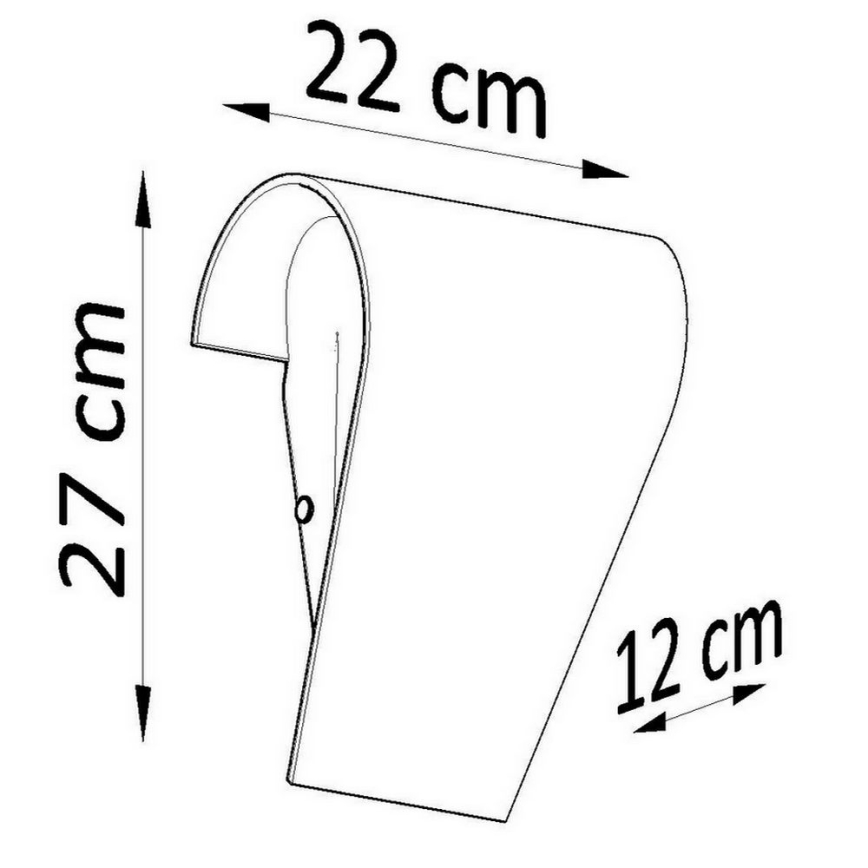 Vägglampa  CLINO 1xE27/46W/230V