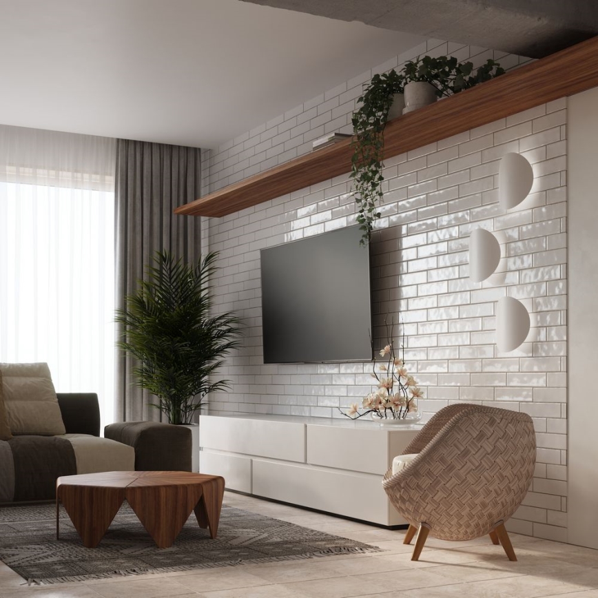 Vägglampa  SENSES 2xG9/40W/230V vit