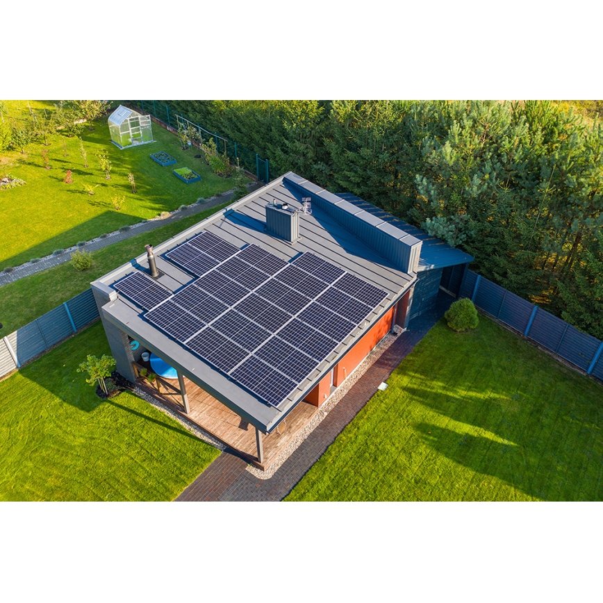 Solcellspanel RISEN 400Wp svart ram IP68 halvskuren