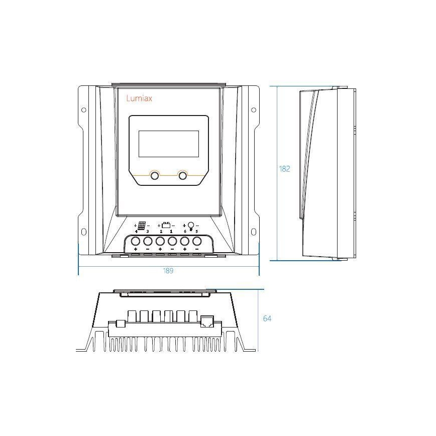 Solcellsregulator  MPPT MT2075 12/24V/20A