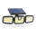 Solcellstrålkastare med sensor 3xLED/3,3W/5V IP65 2400 mAh