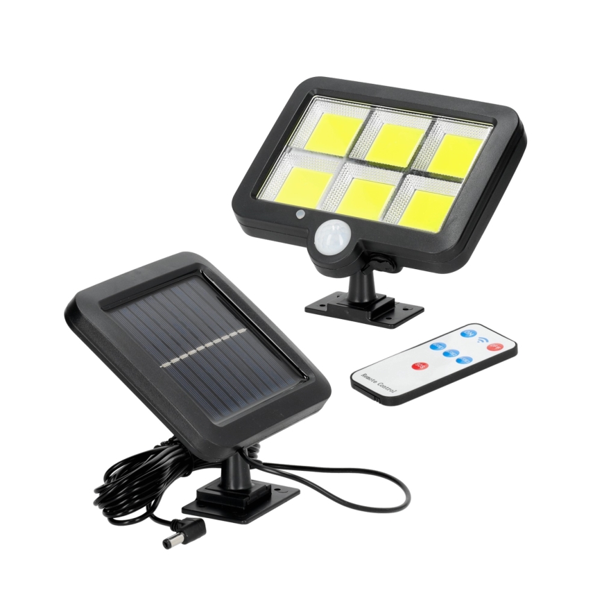 Solcellstrålkastare med sensor LED/1,5W/3,7V 6000K IP44 1200 mAh